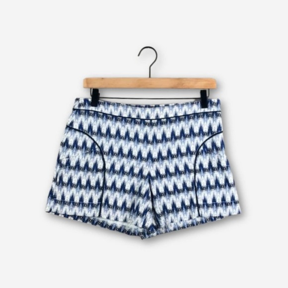 Anthropologie Cartonnier Blue White Shorts (4) - Picture 1 of 5